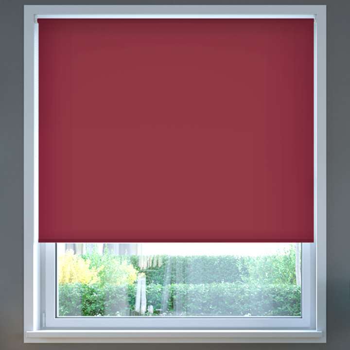 Darkening Roller Blind, Burgundy