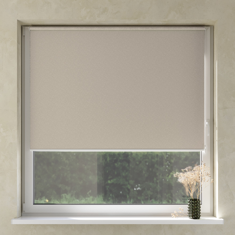 Blackout No Drill Premium Roller Blind, Vanilla ice cream