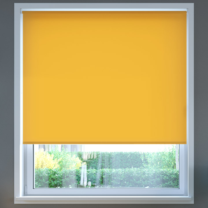 Darkening Roller Blind, Tangerine