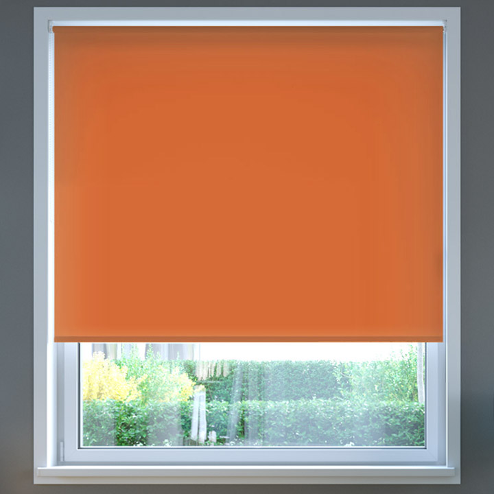 Darkening Roller Blind, Orange