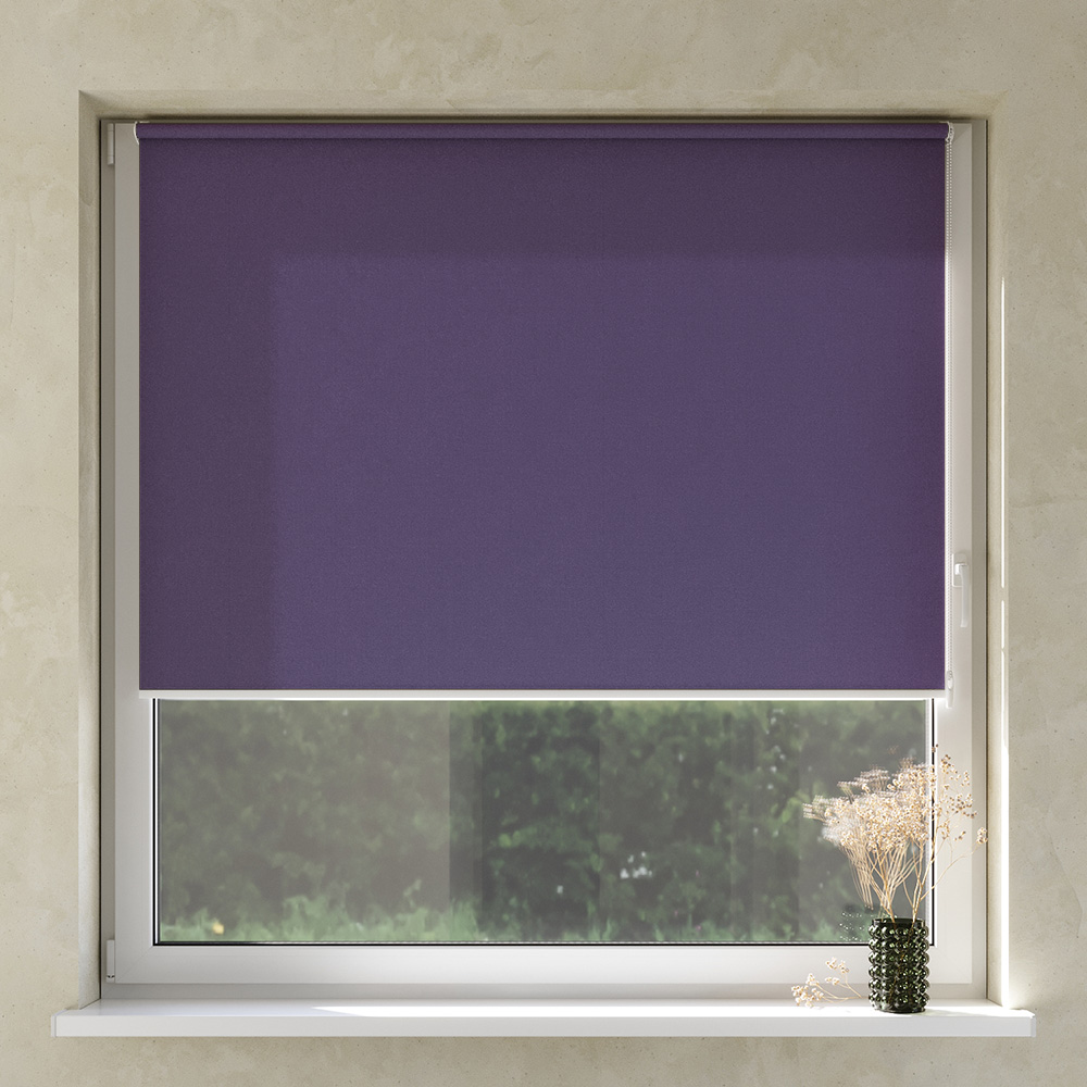 Darkening No Drill Premium Roller Blind, Lavender