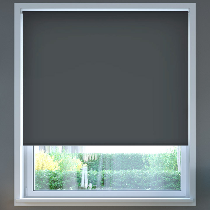 Darkening Roller Blind, Dark Ash