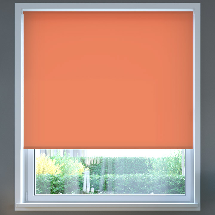 Darkening Roller Blind, Coral