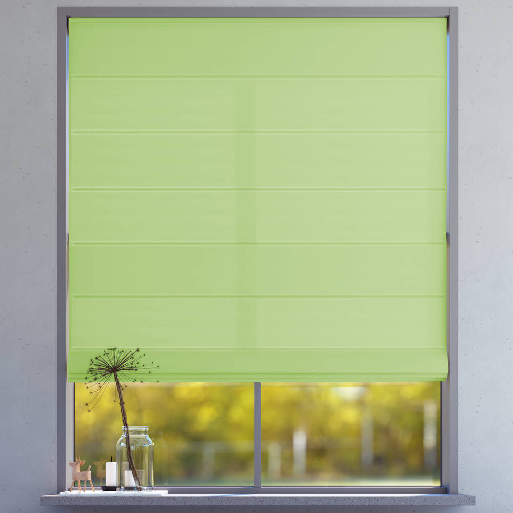 Darkening Roman Blind, Fresh Lime