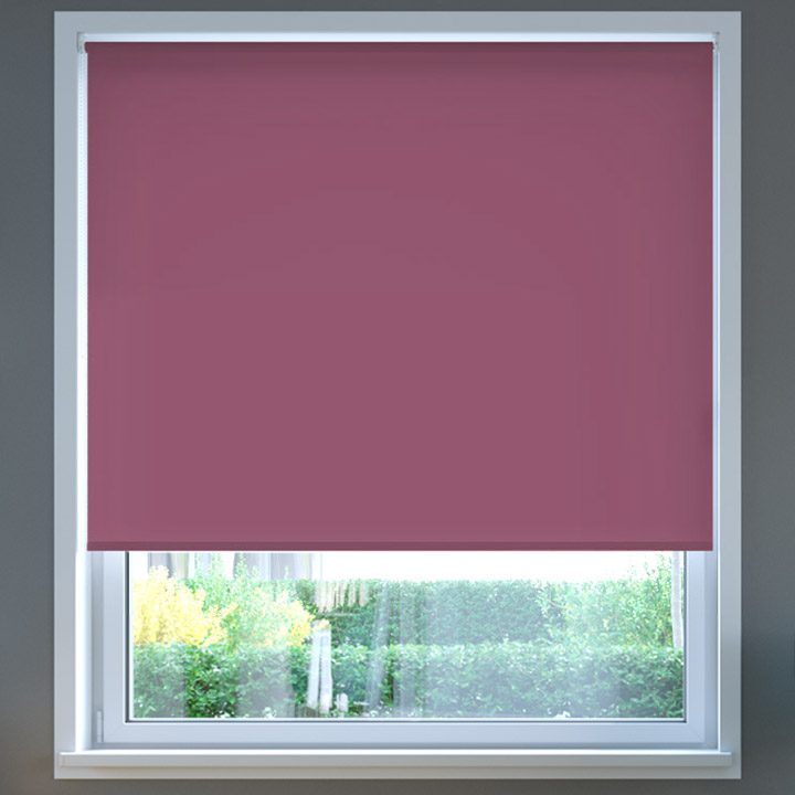 Darkening Roller Blind, Raspberry