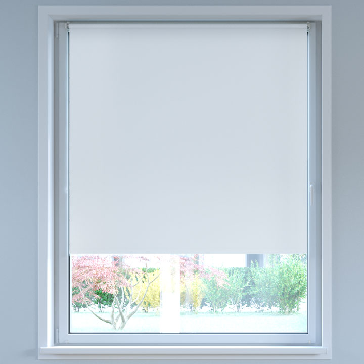 Blackout No Drill Roller Blind, White