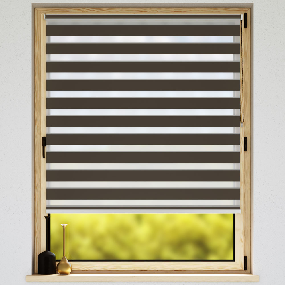 Blackout Premium Day and Night Blind, Alnes Smokey Brown