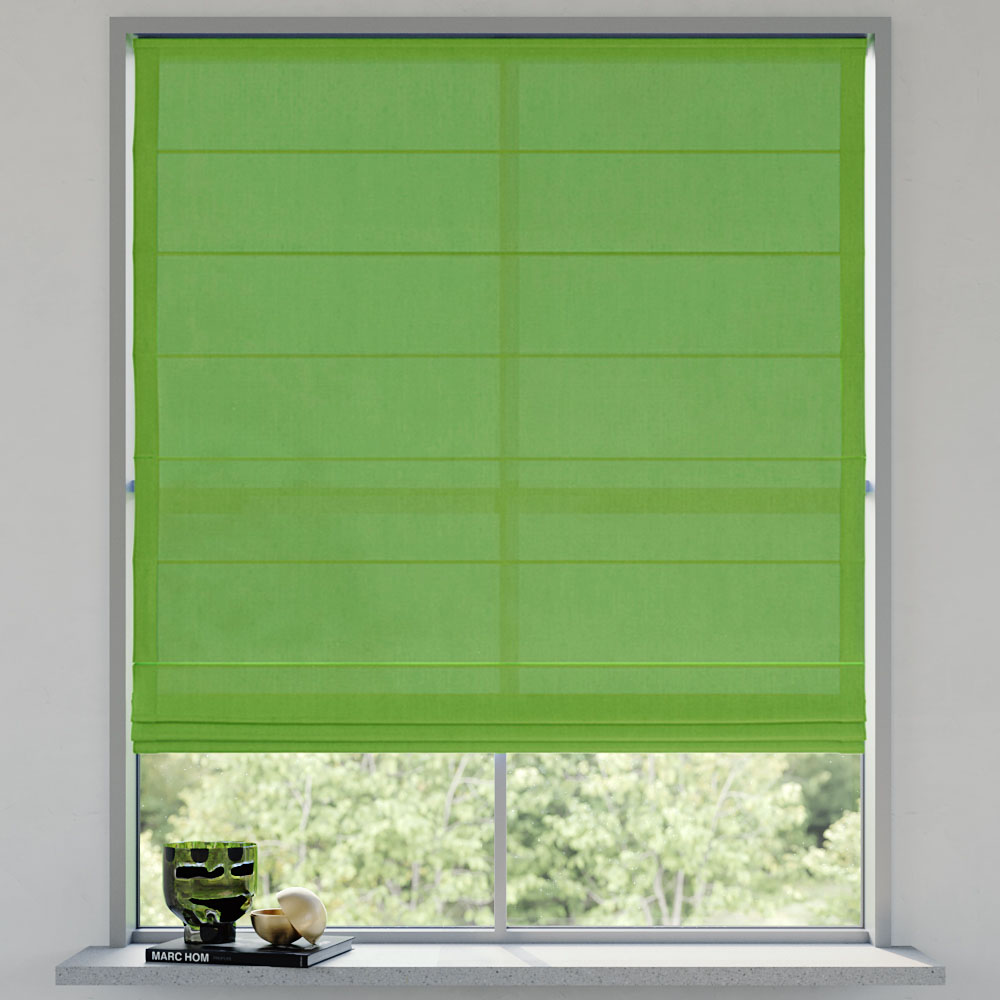 Darkening Easy Roman Blind, Lime