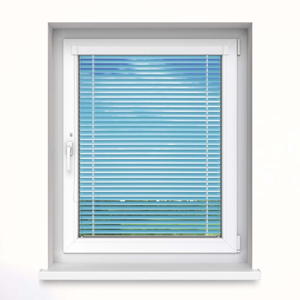 25 mm slat InLight Venetian Blind, Cerulean Blue