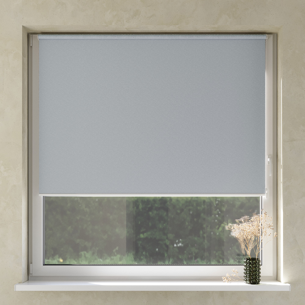 Blackout No Drill Premium Roller Blind, Ice cube