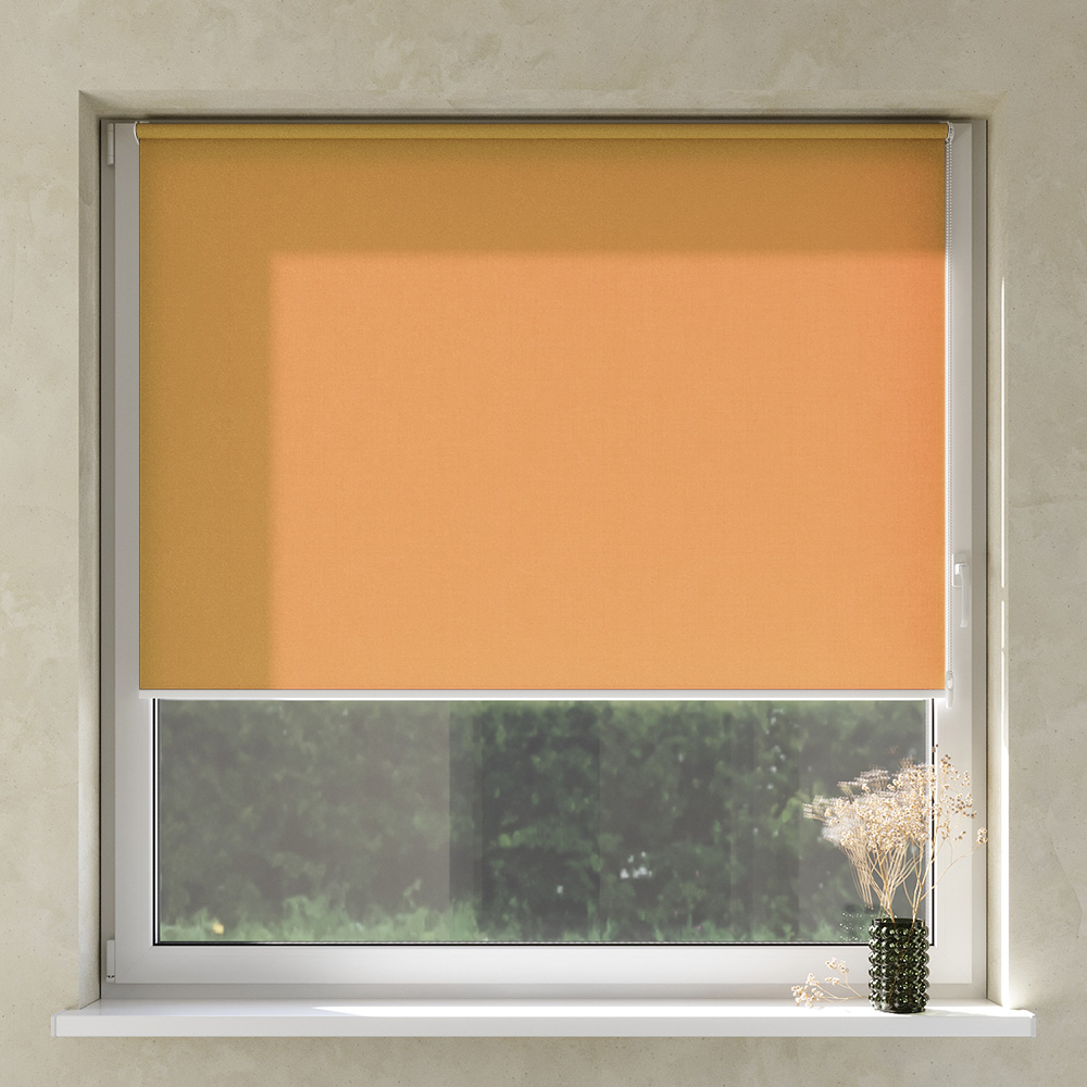 Darkening No Drill Premium Roller Blind, Marigold