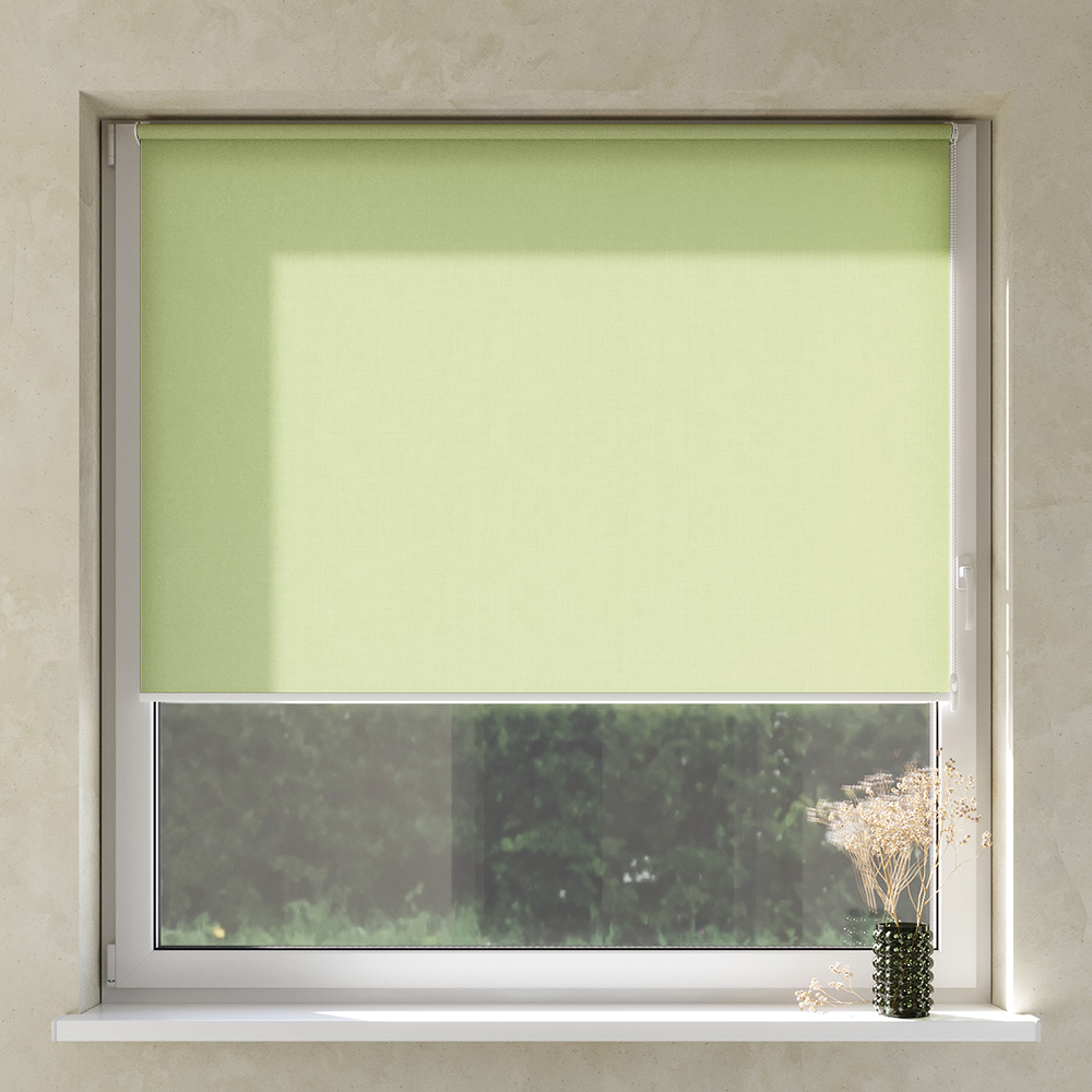 Darkening No Drill Premium Roller Blind, Sage