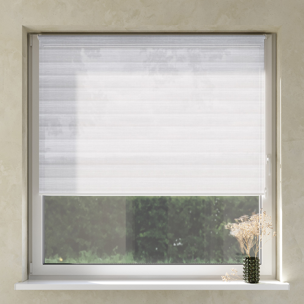 Transparent No Drill Premium Roller Blind, Frozen