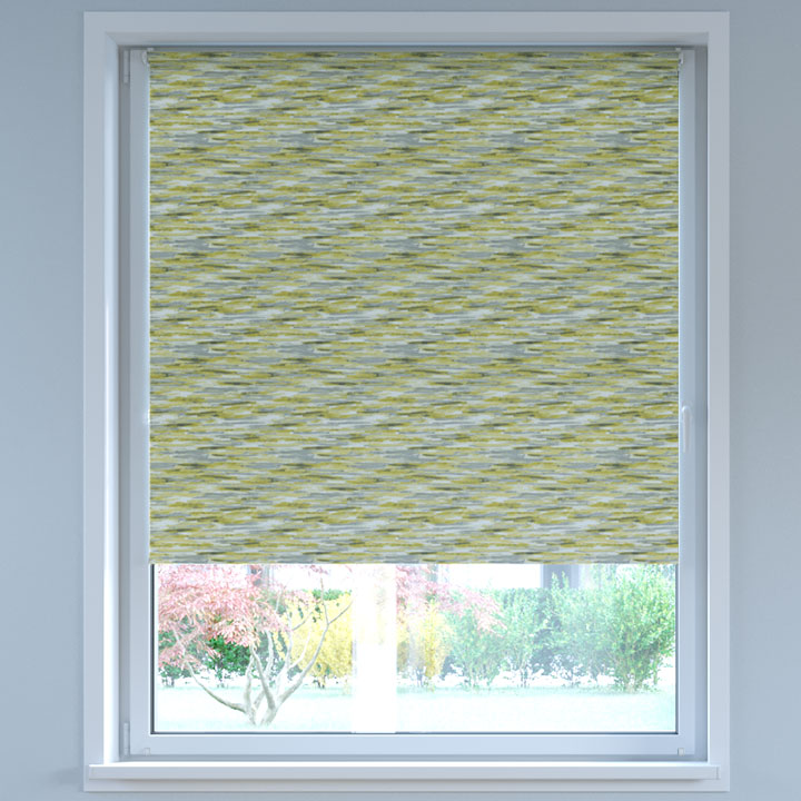 Blackout Digital Print No Drill Roller Blind, Twilight