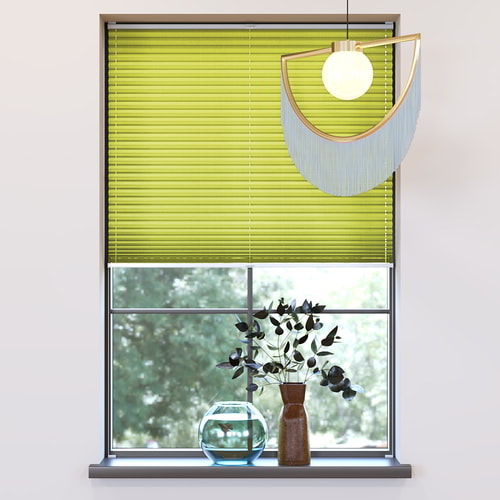 Darkening Pleated Blind, Rita Lime